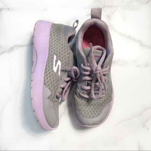 girls purple skechers